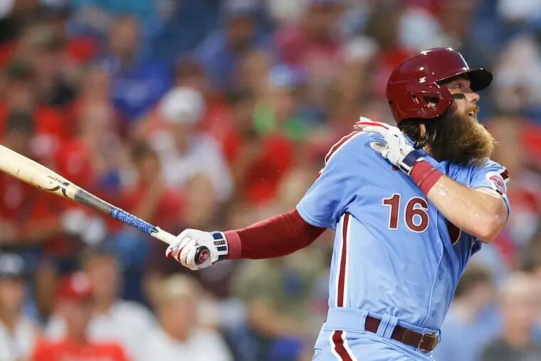 The Phillies believe in Brandon Marsh's potential as a hitter.