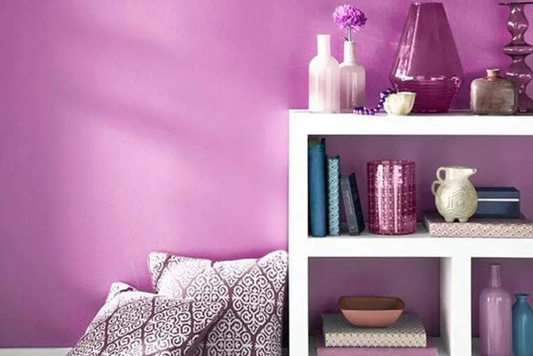 Radiant orchid from the Pantone Universe paint collection by Valspar.