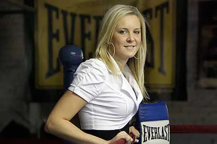 Boxing promoter Brittany Rogers. (David Maialetti/Staff Photographer)
