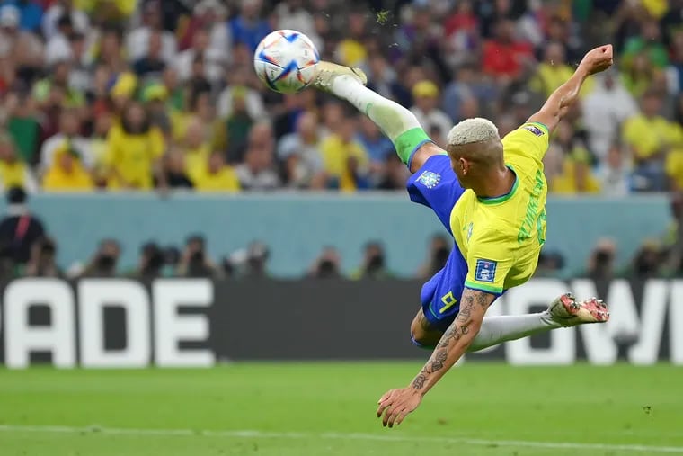 Richarlison's bicycle kick goal for Brazil against Serbia was a headline moment at the World Cup.