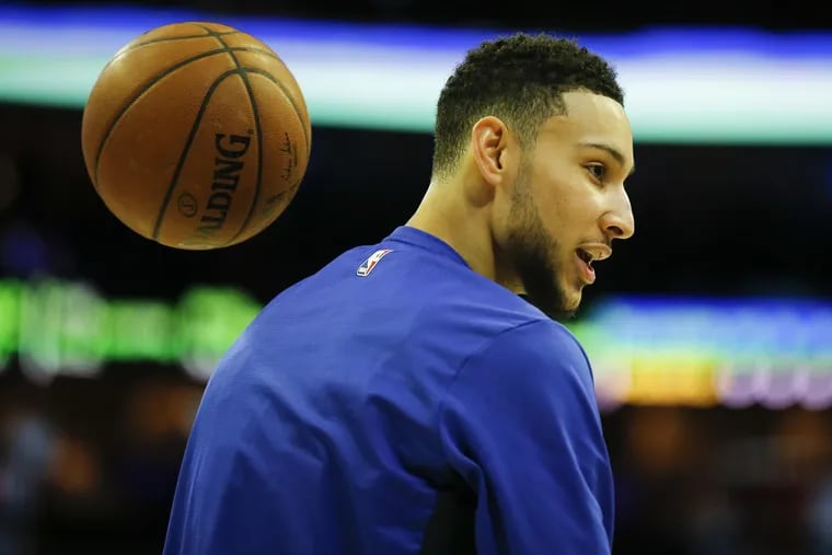 Philadelphia 76ers star point guard Ben Simmons and his teammates struggled Tuesday night against the Raptors.