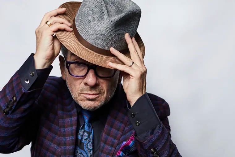 Elvis Costello will headlien the Xponential Music Festival at the BB&T Pavilion in Camden on July 27. (Photo by Matt Licari/Invision/AP)