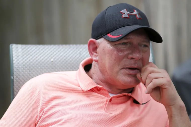 Former Mets and Phillies star Lenny Dykstra talks about his life at the Merion Station home of his doctor, Jim Berman.