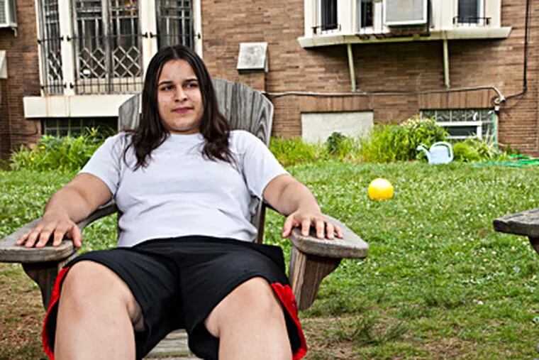 Vanessa Ortega , 20, living in the Interim House in Germantown, fears she may end up homeless. ELISE WRABETZ / Staff Photographer