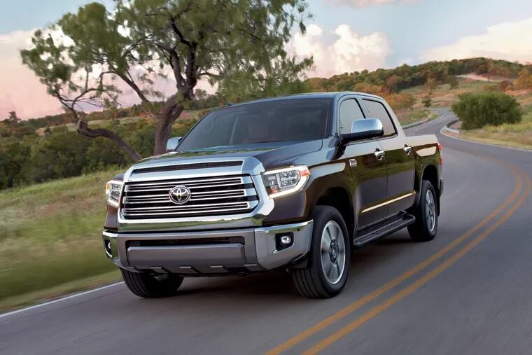 The 2018 Toyota Tundra gets a fresh look and some new packaging for 2018. But it remains a little hard to rein in.