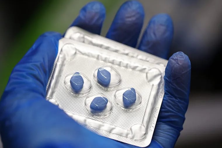 A blister pack containing Pfizer’s Viagra tablets. Chris Ratcliffe/Bloomberg