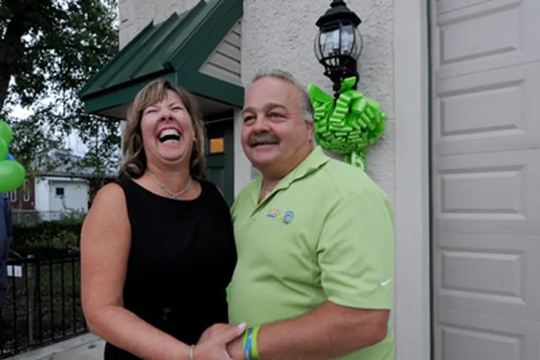 In Holmes, Pa., the Colleluori family opens a home for relatives of longterm HUP patients in memory of their son who died of cancer. ( APRIL SAUL / Staff Photographer )