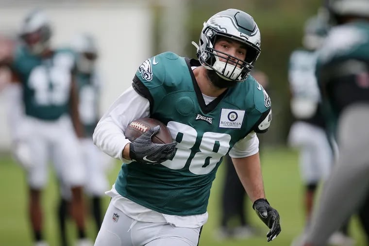 Eagles tight end Dallas Goedert returned to practice on Wednesday.