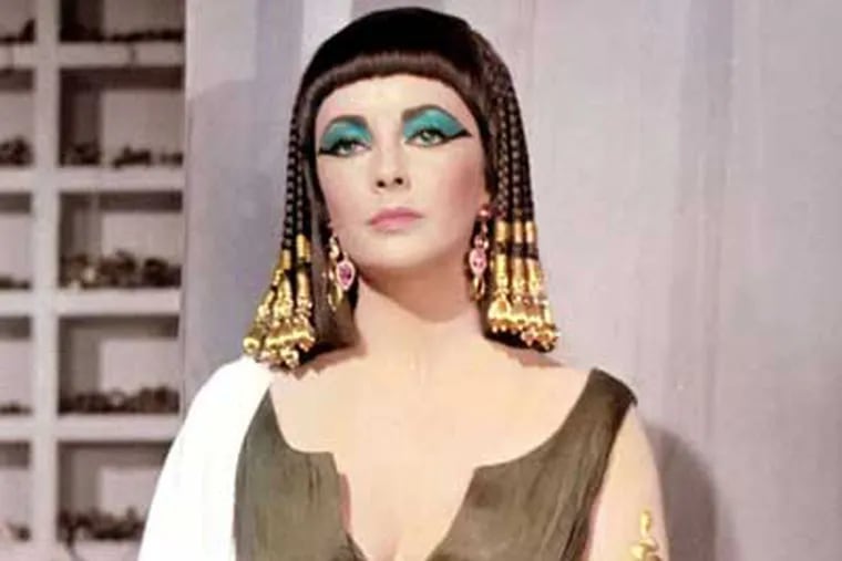 Elizabeth Taylor was a star when the word actually meant something.  She's seen here in Cleopatra in 1963.