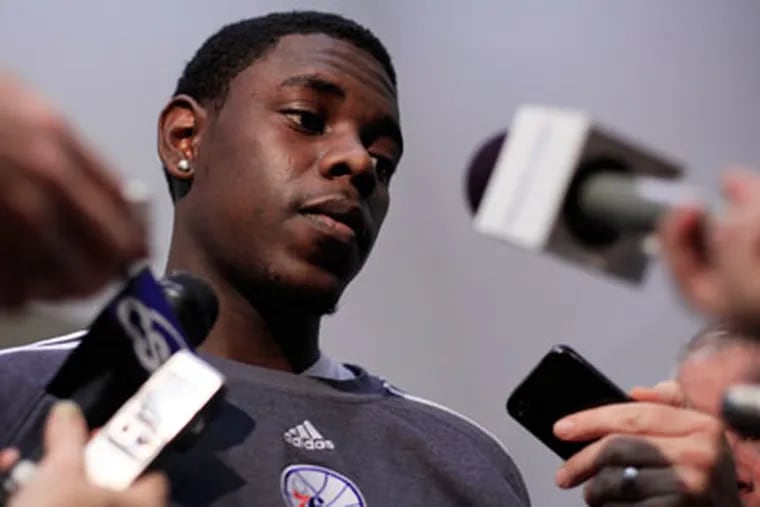 Jrue Holiday started all 82 games for the Sixers last season. (AP Photo/Matt Rourke)