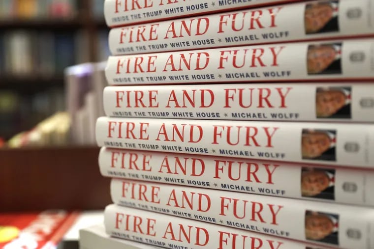‘Fire and Fury: Inside the Trump White House’ by Michael Wolff.