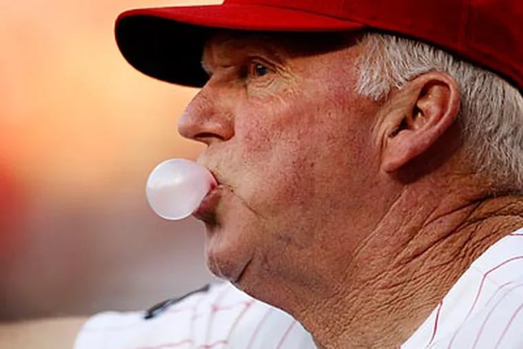 Charlie Manuel has dealt with his fair share of injuries and inconsistent play this season. (Ron Cortes/Staff file photo)
