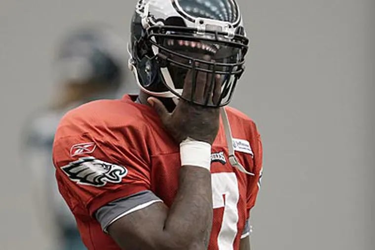 "Our game plan is always attacking and being aggressive," Michael Vick said. (David Maialetti/Staff Photographer)
