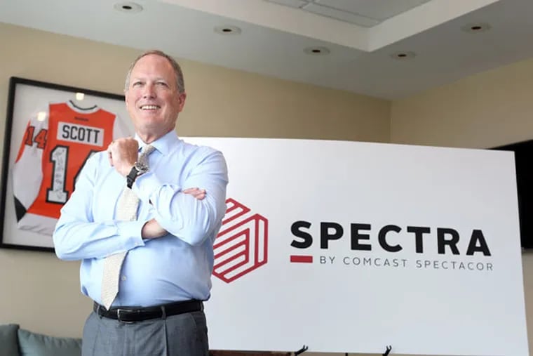 Dave Scott, CEO of Comcast Spectacor: “We can leverage the Spectra brand.” (DAVID SWANSON/Staff Photographer)