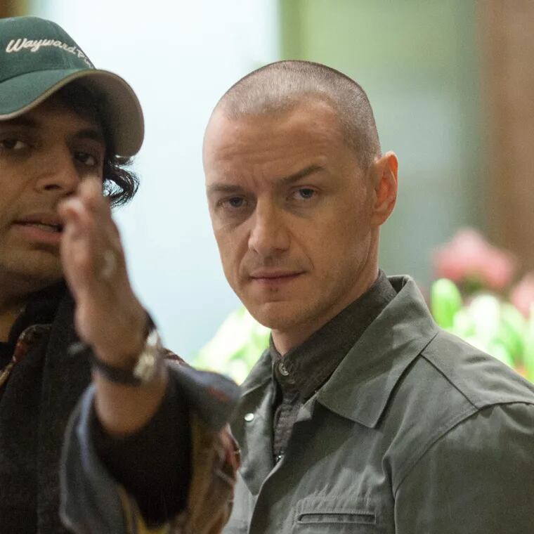 M. Night Shyamalan, the filmmaker who grew up in Wynnewood and lives in Willistown Township, directs James McAvoy in 'Split'