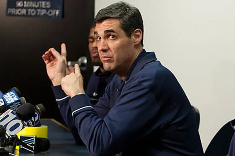 Jay Wright has made a point of blaming himself for Villanova's recent struggles. (Ed Hille/Staff Photographer)
