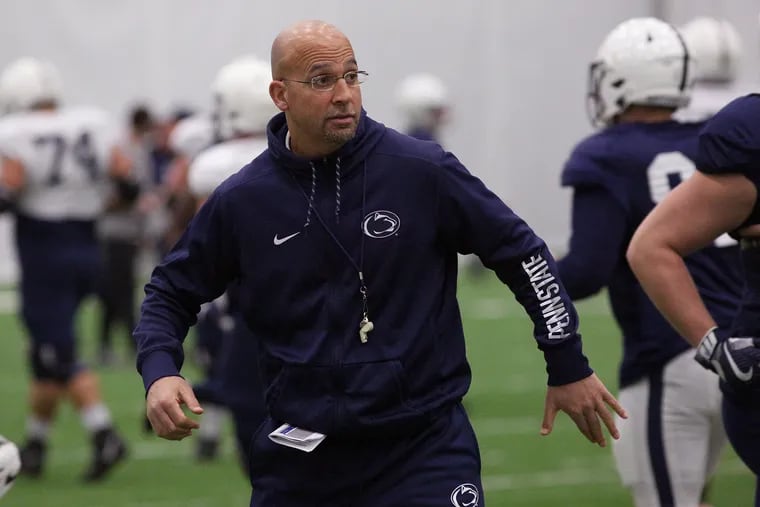 Penn State’s James Franklin, above, and Ohio State’s Ryan Day have expressed their dissatisfaction with the lack of transparency in the Big Ten's decision-making.