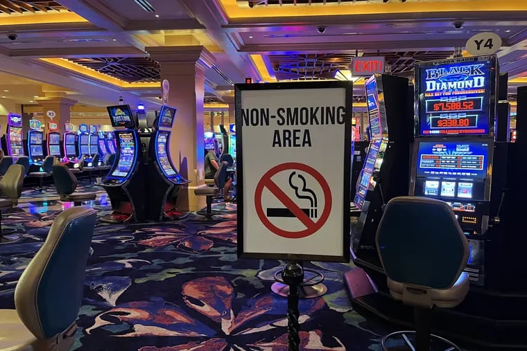 A nonsmoking area pictured inside Tropicana Atlantic City would become a total ban under legislation that passed a state Senate committee on Monday. Unions representing dealers and others have been fighting for a smoking ban for decades.