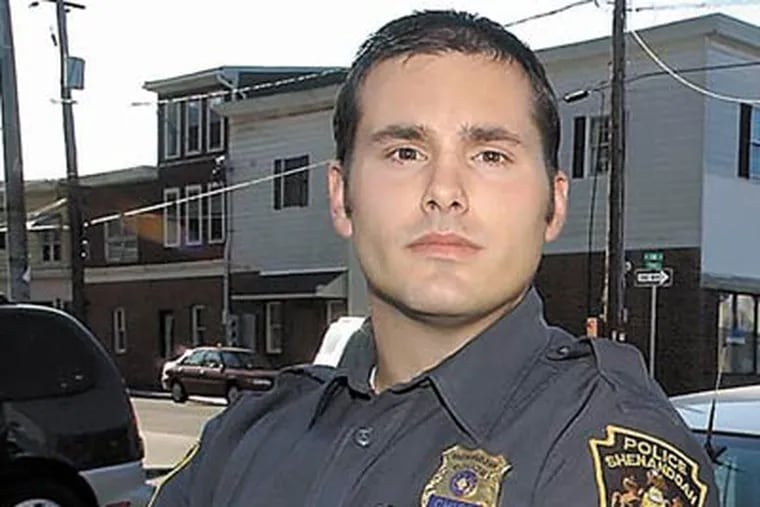 Shenandoah Police Chief Matthew Nestor was charged Dec. 15, 2009, by federal prosecutors with altering evidence or lying to the FBI in a hate crimes case against two popular football players. (AP Photo/Republican-Herald)