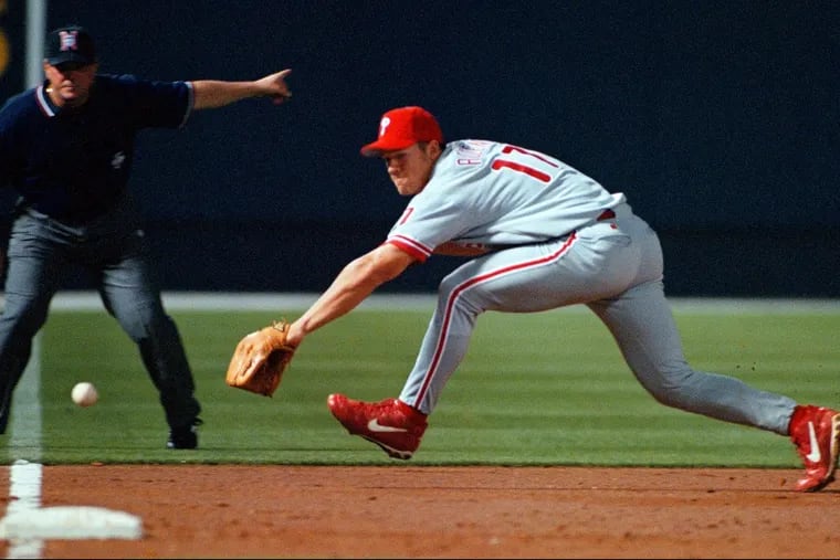 Scott Rolen during the 1999 season with the Phillies.