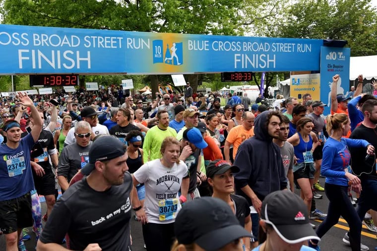 Nearly 40,000 runners participate in the Broad Street Run each year.