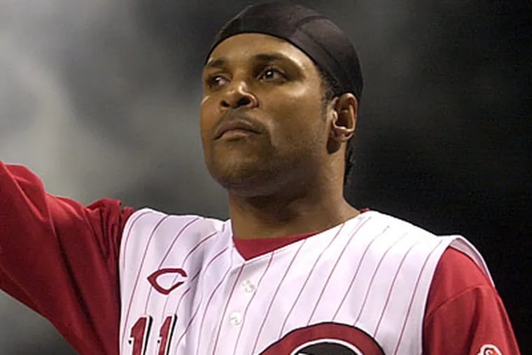 Barry Larkin hit .295 with 198 home runs, 960 RBI, 2,340 hits and 379 stolen bases in his career. (David Kohl/AP file photo)