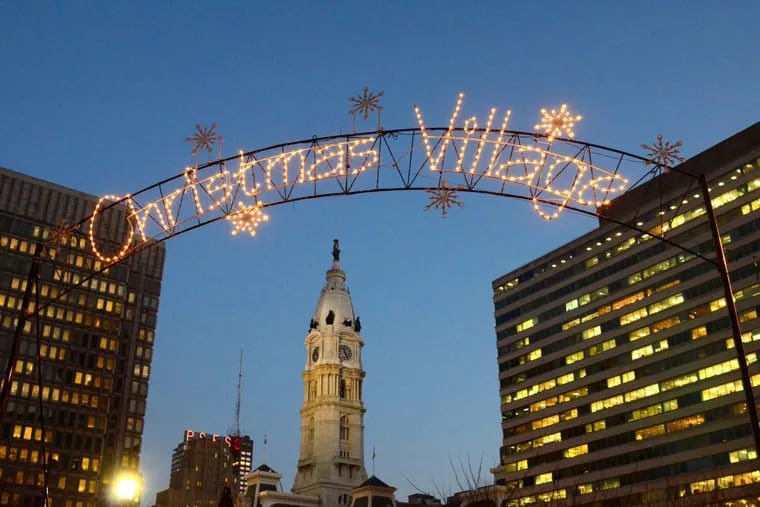 Philadelphia's Christmas Village is located in LOVE Park this year, where the city's Christmas Tree as well.