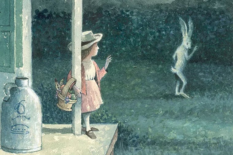 Final drawing, "Mr. Rabbit & the Lovely Present," watercolor on board. The Rosenbach's Sendak trove is huge and varied, with final and preliminary drawings, dummy books, storyboards. (Estate of Maurice Sendak, 1962)