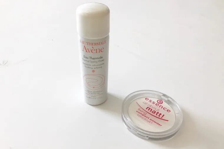 Eau Thermale Avène Thermal Spring Water and the Essence All About Matt! Fixing Compact Powder.