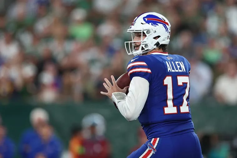 How Josh Allen's rookie year compared to final college season