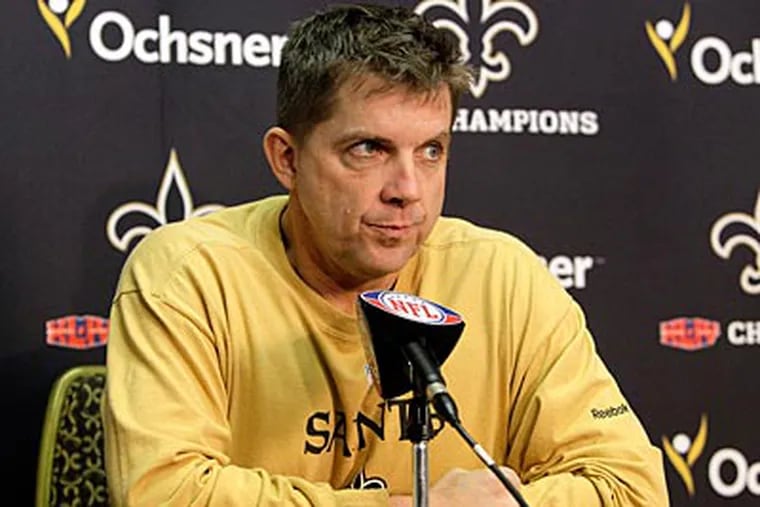 Saints head coach Sean Payton is suspended for the season. (Patrick Semansky/AP)