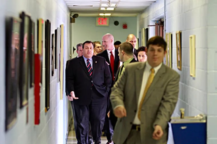 Gov. Christie visited the Rescue Mission in Trenton to outline his treatment initiative: &quot;I believe that this will be, if we do it the right way, one of the lasting legacies of this administration.&quot; (David Swanson / Staff Photographer)
