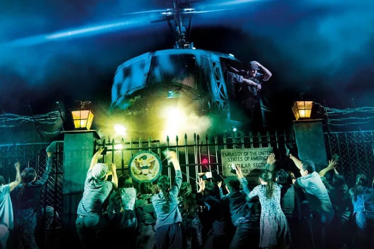 The cast of "Miss Saigon," through March 31 at the Academy of Music.