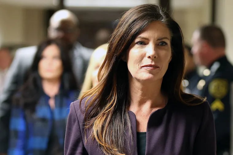 Kathleen Kane leaves the Montgomery County Courthouse in Norristown on Nov. 10, 2015.