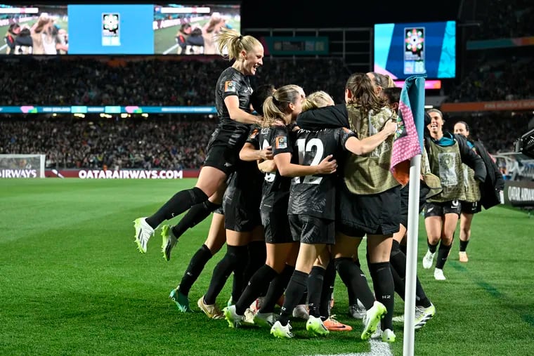 New Zealand women's soccer stars' jerseys
