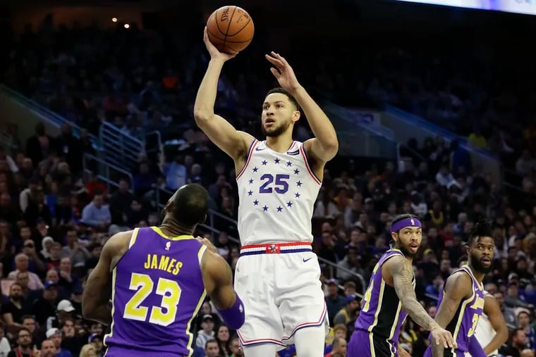 Ben Simmons said he wanted to learn from former players like Magic Johnson. Elton Brand said Monday he shut down the meeting for now.