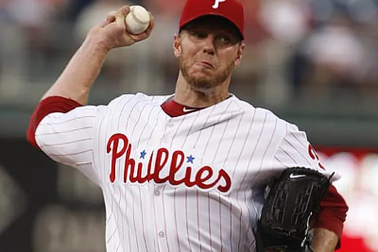 Roy Halladay will try to get his 20th win of the season tonight. (Ron Cortes/Staff file photo)