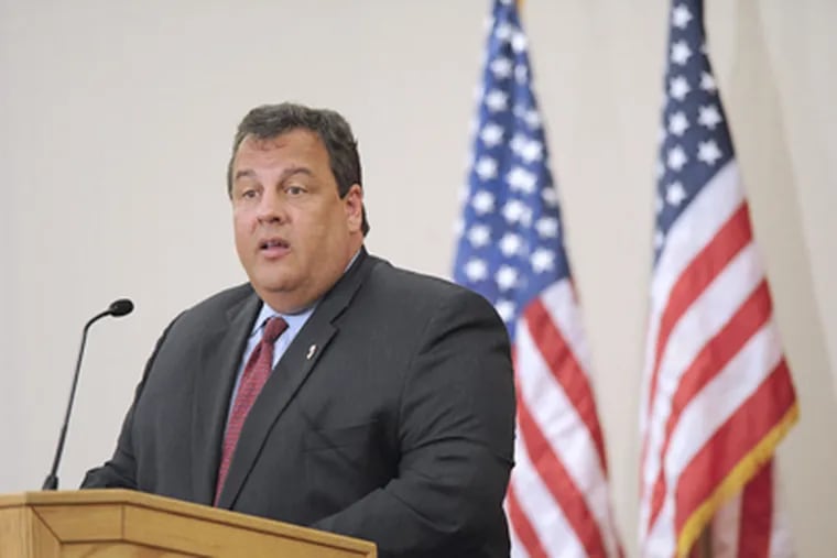 Gov. Christie is relying on big revenue gains to persuade the Democratic-led Legislature to approve a tax cut. (Sharon Gekoski-Kimmel / Staff Photographer)