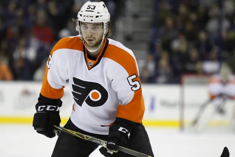 Shayne Gostisbehere looks like a rising star who deserves to remain with the Flyers in the new year. (Associated Press)