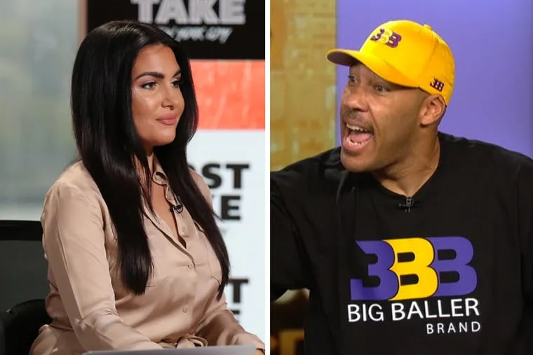"First Take" co-host Molly Qerim had to deal with a tasteless comment made by LaVar Ball Monday morning.