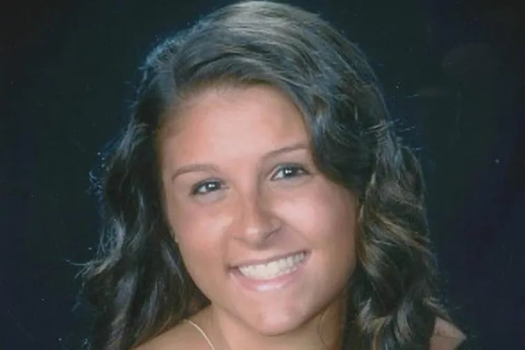 Tiffany Valiante, 18, of Mays Landing, is pictured in her senior year at Oakcrest High School in Mays Landing. Authorities said she committed suicide when a New Jersey Transit train struck her in July 2015. Her family disputes that ruling.