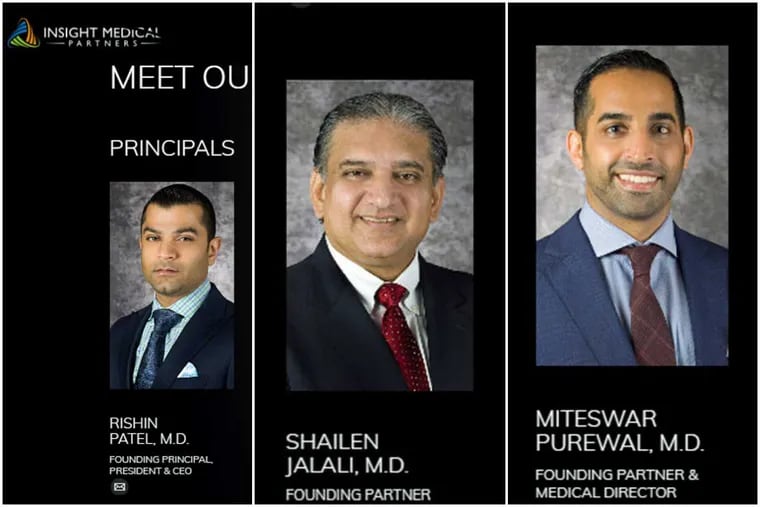 From the Insight Medical Partners website: Rishin Patel, Shailen Jalali, and Miteswar Purewal.
