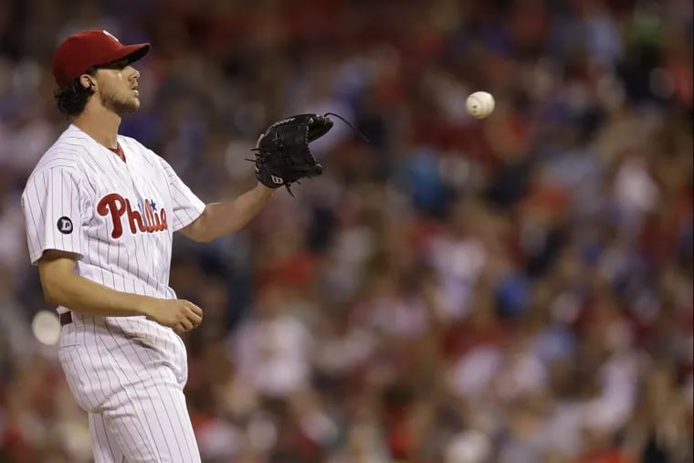 Phillies pitcher Aaron Nola’s scorching two months came to a halt on Thursday, as he gave up five runs in five innings.