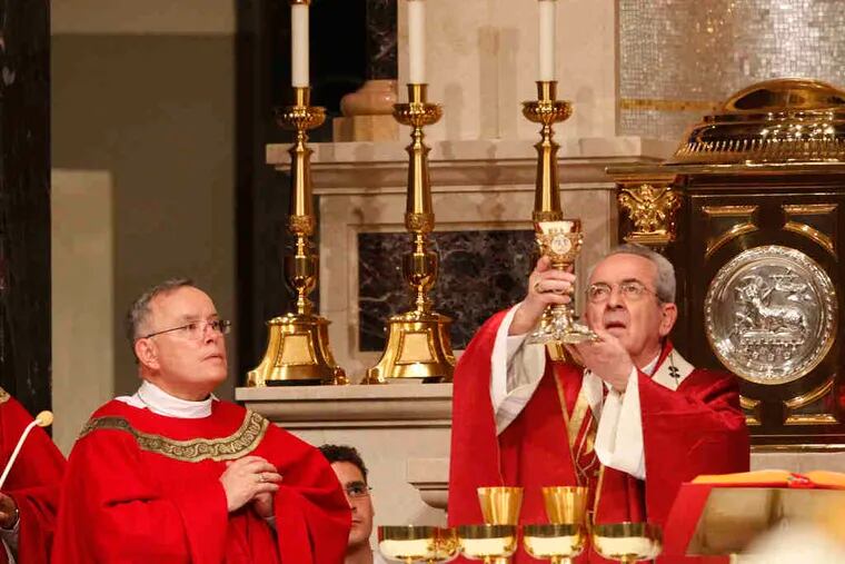 Archbishop Charles J. Chaput, who will replace Cardinal Justin Rigali (right). Chaput is among other rising leaders of the Catholic Church in America who operate from a paradigm of the preaching and living of the Gospel.