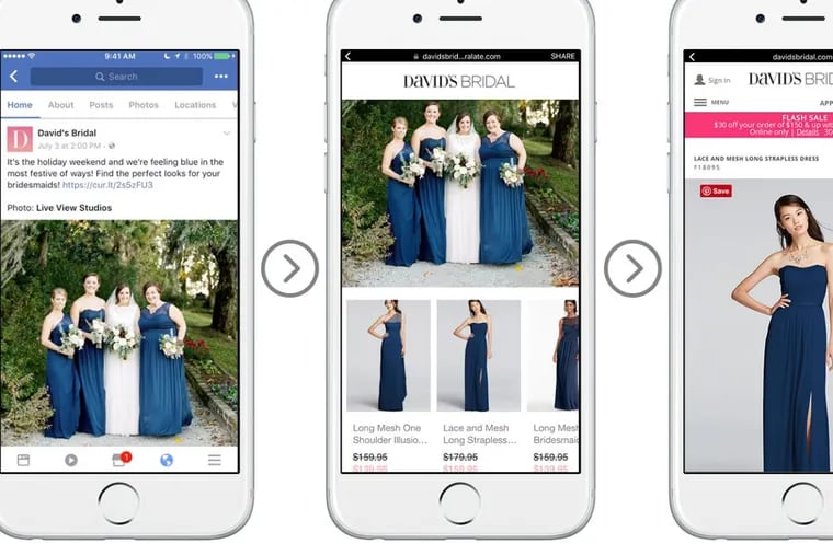 David’s Bridal customers are spending “102 percent more time” on a Showroom-enhanced site than on a typical visit to the retailer’s mobile site, and clicking on 13 times more products than with a typical social-media post, Curalate says.