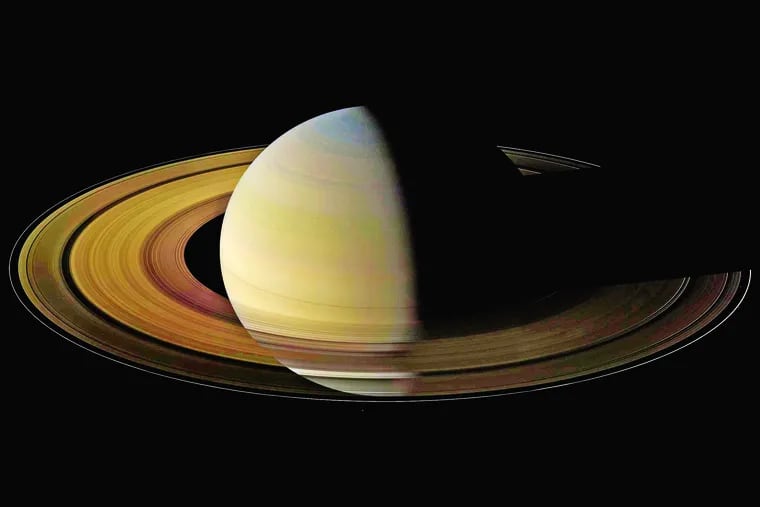 Of the countless equinoxes Saturn has seen since the birth of the solar system, this one, captured in in 2009 in a mosaic of light and dark, was the first witnessed up close by an emissary from Earth.