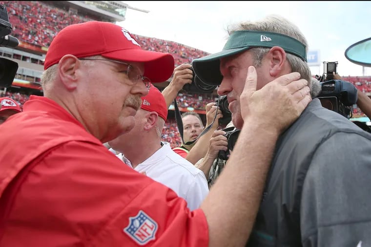 Which coach would you choose: Andy Reid (left) or Doug Pederson?