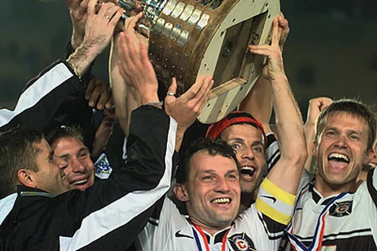 Union manager Peter Nowak won a U.S. Open Cup title as a player on the Chicago Fire in 1998. (AP file photo)