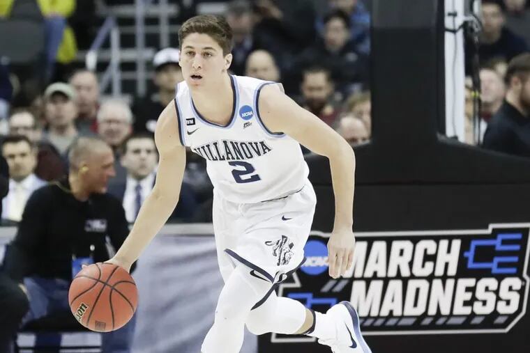 Villanova freshman Collin Gillespie dribbles the ball against Radford during the first round of the NCAA tournament.