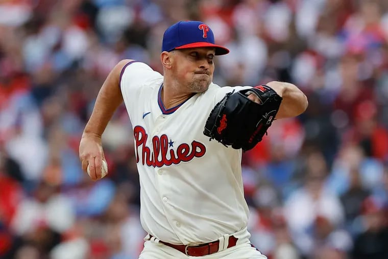 Phillies pitcher Andrew Bellatti throws the baseball in the sixth inning against the Cincinnati Reds on Saturday, April 8, 2023 in Philadelphia.